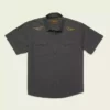 Howler Brothers Crosscut Deluxe Shortsleeve Sale -Simms || Orvis || Patagonia Sales 2023 S23 SS Shirts Crosscut Deluxe SS Pictograph Black Chambray Flat