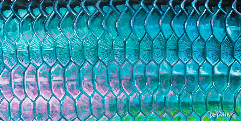 DeYoung Tarpon Flank Emerald Canvas Print 1 DeYoung Tarpon Flank Emerald Canvas Print