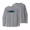 Patagonia Mens Longsleeve Cap Cool Daily Fish Graphic Shirt -Simms || Orvis || Patagonia Sales 2023 WBS22 52147 FTGY