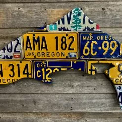 Cody Richardson Art - Oregon Trout License Plate Art