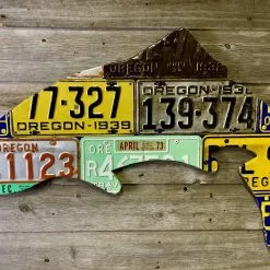 Cody Richardson Art - Oregon Antique Trout License Plate Art