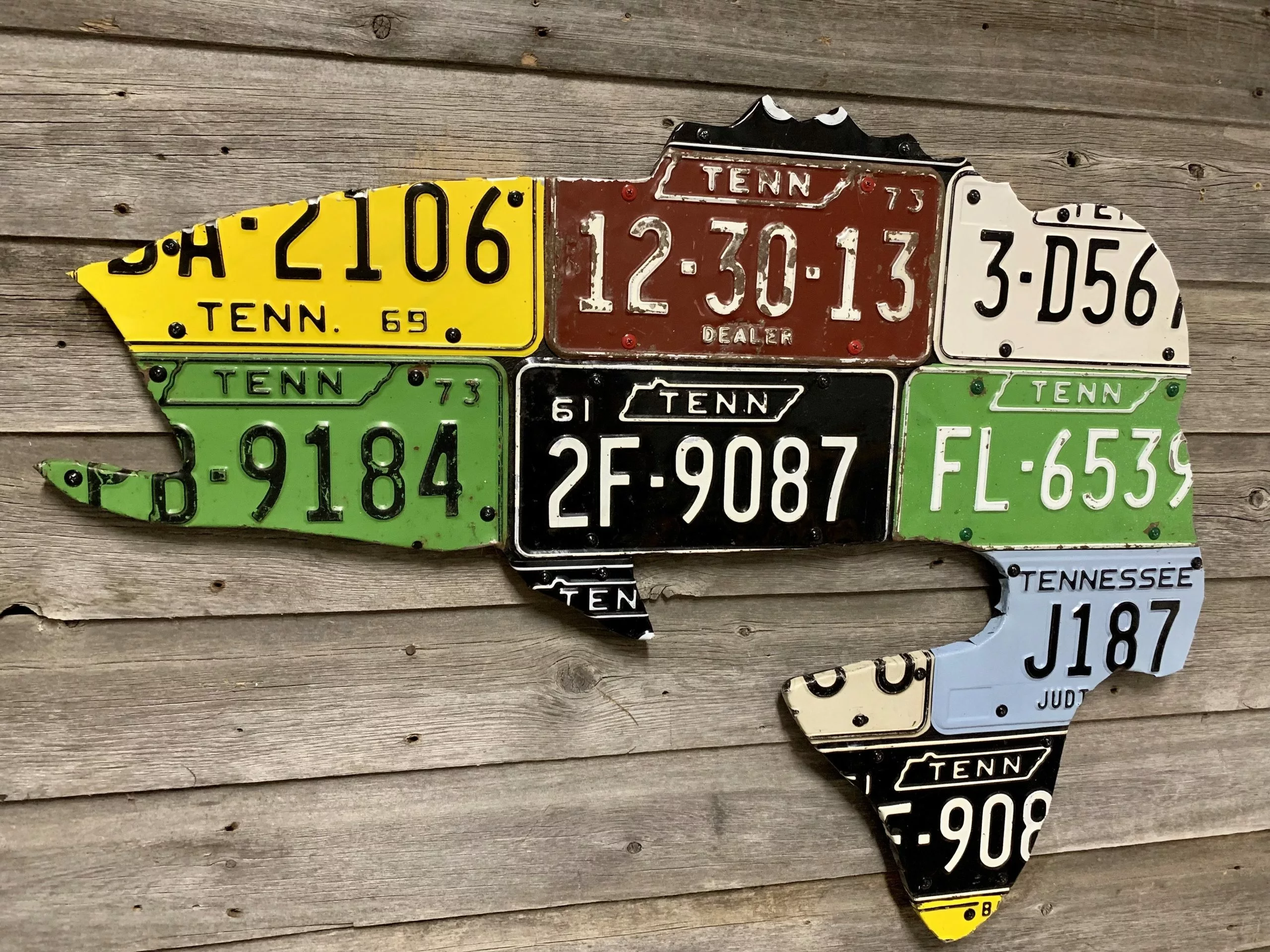 Cody Richardson Art - Tennessee Largemouth Bass License Plate Art 1 Cody Richardson Art - Tennessee Largemouth Bass License Plate Art