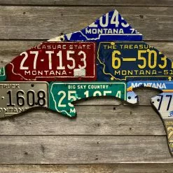 Cody Richardson Art - Montana Vintage Trout License Plate Art