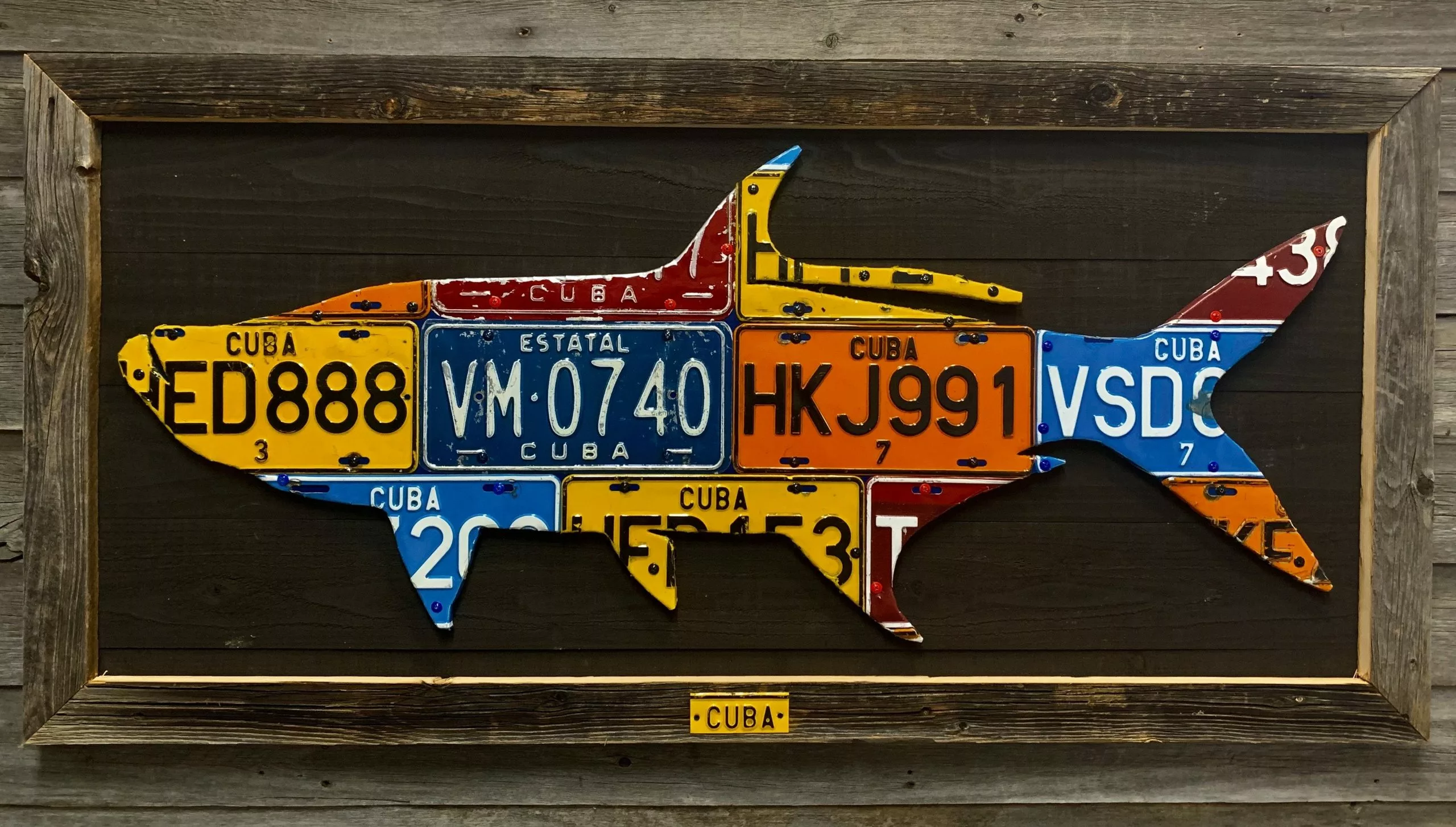 Cody Richardson Art - Cuba Tarpon License Plate Art 1 Cody Richardson Art - Cuba Tarpon License Plate Art